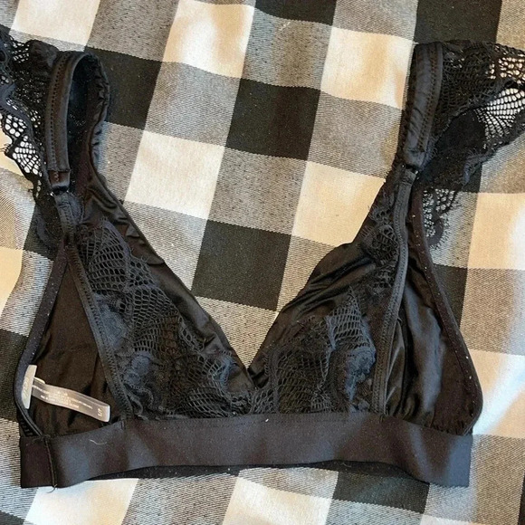 Aerie black lace bralette size Small - Picture 2 of 4